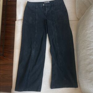 Madden Girl Charcoal Wide-Leg Jeans size 11